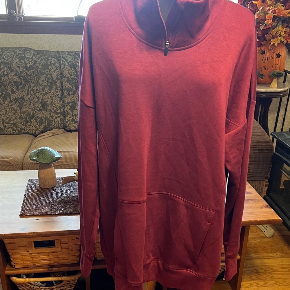 GAIAM Maroon Half-Zip Jersey